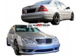 kit carrosserie look C32 AMG pour Mercedes Classe C W203 BERLINE 2000-2004 - GO1671250+51+62